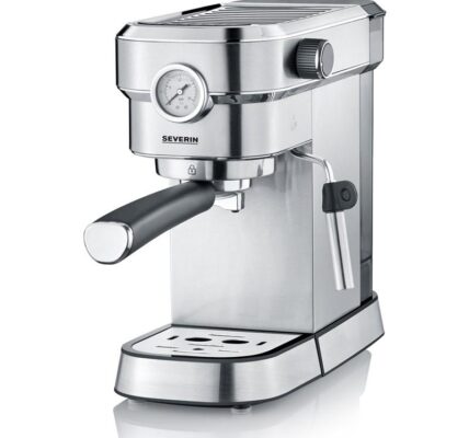 Espresso Severin KA 5995 strieborn… Pákové espresso s tlakem 15 bar a integrovaným tlakoměrem.