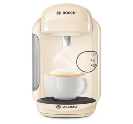 Espresso Bosch Tassimo Vivy II TAS1407 krémov… Úspora místa díky kompaktním rozměrům. Velký výběr nápojů mnoha oblíbených značek. Perfektní kvalita