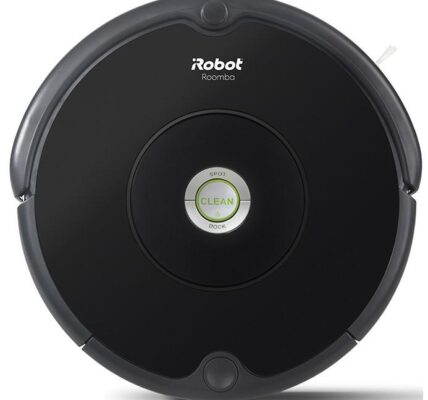 Robotický vysávač iRobot Roomba 606… Perfektní navigace iAdapt, nepřekonatelný třístupňový čisticí systém a velká kapacita sběrného koše, velikost u