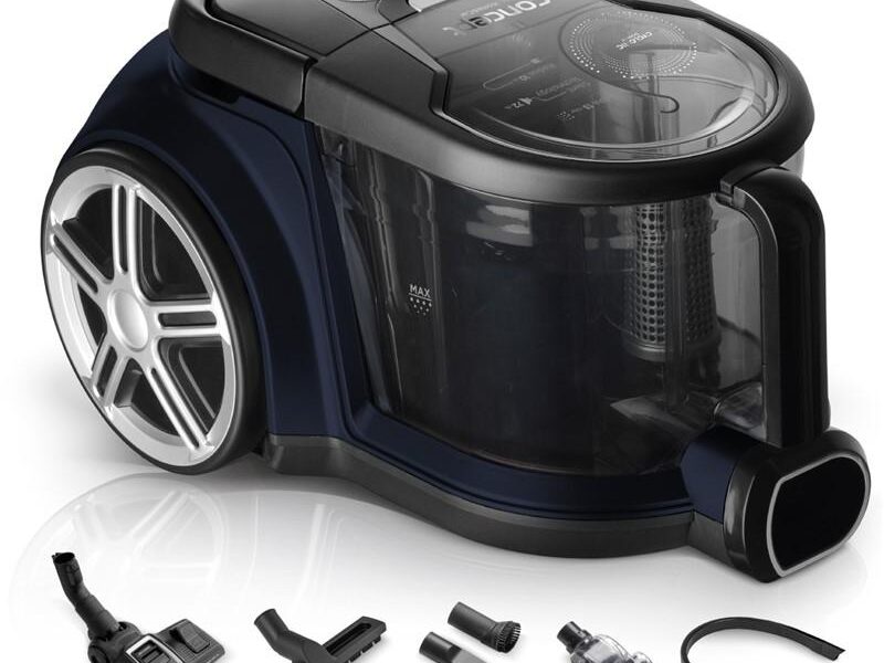 Podlahový vysávač Concept Radical VP5241 modr… Stálý sací výkon, extra tichý 72 dB, HEPA filtr 13, extra dlouhá štěrbinová hubice CAR, malý turbokar