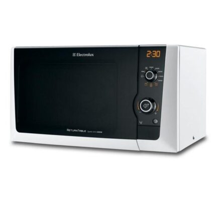 Mikrovlnná rúra Electrolux EMS 21400 W biela… Bílá, vnitřní objem 18,5 l, elektronické ovládání, displej, mikrovlnný výkon 800 W + gril 1000 W, gril