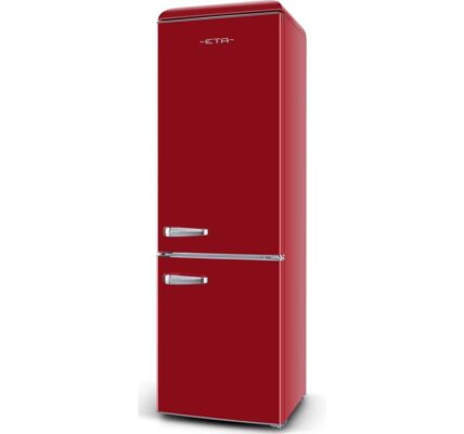 Kombinácia chladničky s mrazničkou ETA Storio retro 253190030… Úsporná kombinovaná chladnička ETA v retro dizajne, energetická trieda A++, LED osvet