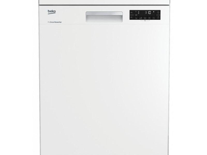 Umývačka riadu Beko DFN 26421 W biela… Volně stojící myčka na 14 sad nádobí v energetické třídě A++ v bílém provedení a AquaIntense ramenem