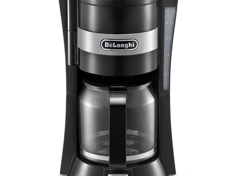 Kávovar DeLonghi ICM 15210.1 čierny… Příkon 900 W, skleněná konvice o objemu 1,25 l, udržování teploty po dovaření.