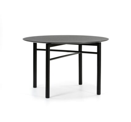Čierny okrúhly jedálenský stôl Teulat Junco, ø 120 cm