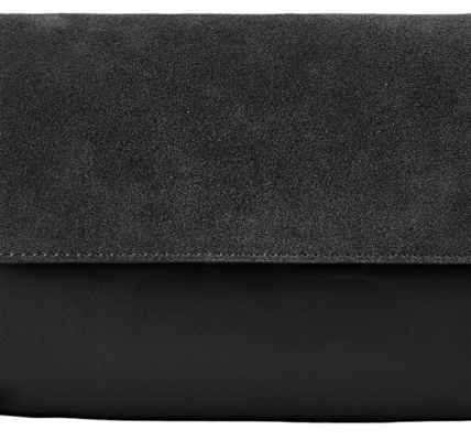 Pieces Dámska crossbody kabelka PCHILDA LEATHER CROSS BODY Black