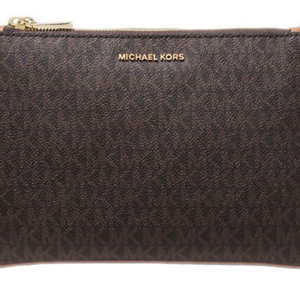 Michael Kors Dámska kožená crossbody kabelka Jet Set 32S9GF5C7B200 Brown