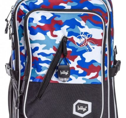 BAAGL Školní batoh Cubic Army 29 l