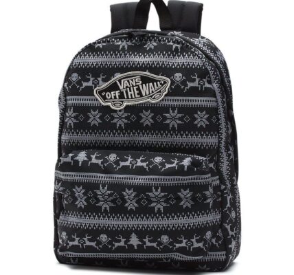 VANS Dámský batoh REALM BACKPACK HOLIDAY BLACK V00NZ0KQL 22 l