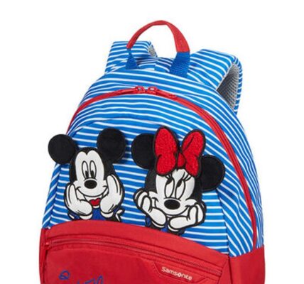 Samsonite Dětský batoh Disney Ultimate 2.0 S Disney Stripes 7 l – Minnie/Mickey Stripes