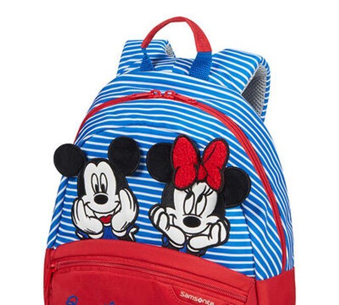 Samsonite Dětský batoh Disney Ultimate 2.0 S Disney Stripes 7 l – Minnie/Mickey Stripes