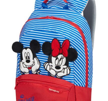 Samsonite Dětský batoh Disney Ultimate 2.0 S+ Disney Stripes 11 l – modrá