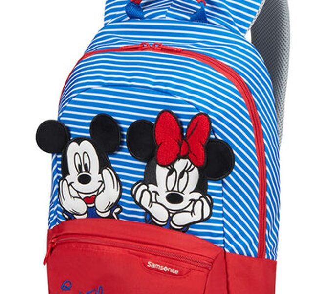 Samsonite Dětský batoh Disney Ultimate 2.0 S+ Disney Stripes 11 l – modrá