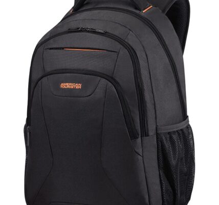 American Tourister Batoh At Work Laptop Backpack 33G 34 l 17.3″ – černá/oranžová