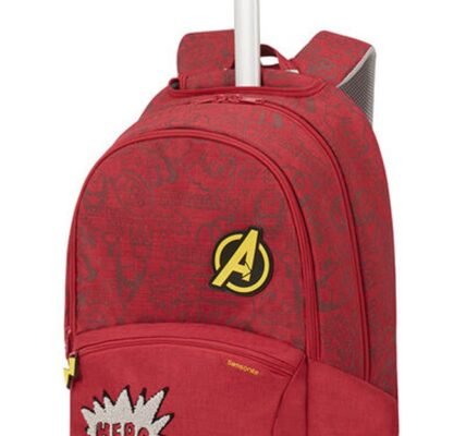 Samsonite Školní batoh na kolečkách Color Funtime Disney Marvel 26 l – Marvel Avenger Doodles