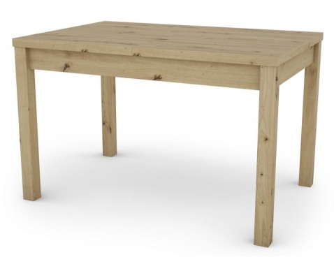 Jedálenský stôl Adam 120×80 cm, dub artisan, rozkladací