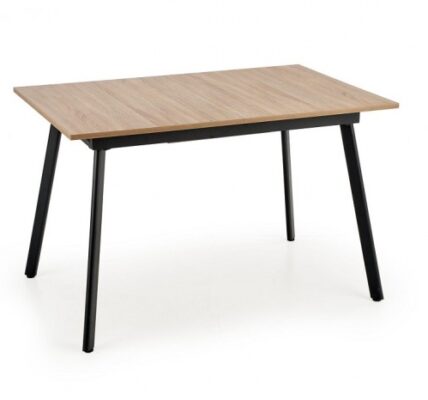 Jedálenský stôl Lopez rozkladací (dub sonoma, sivá, čierna)