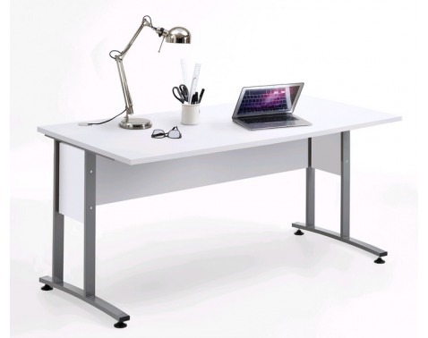 Písací stôl Calvia 2, biela