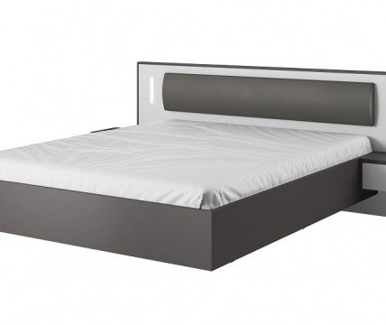 Rám postele Klaudia 160×200 cm (grafit/biela)