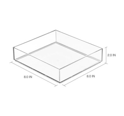 Transparentný organizér iDesign Clarity, 20 × 20 cm