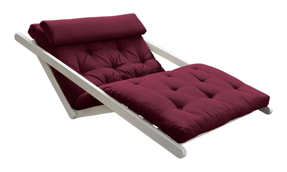 Dvojmiestna variabilná leňoška Karup Design Figo, White/Bordeaux