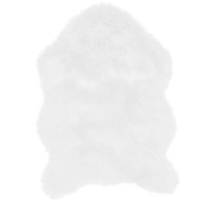 Biela umelá kožušina Tiseco Home Studio Sheepskin, 60 × 90 cm