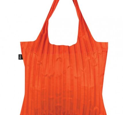 Nákupná taška LOQI Pleated Orange