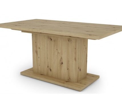 Jedálenský stôl Paulo 160×90 cm, dub artisan, rozkladací