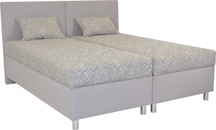 Čalúnená posteľ Colorado 180×200, ružová, vrátane matracov a úp