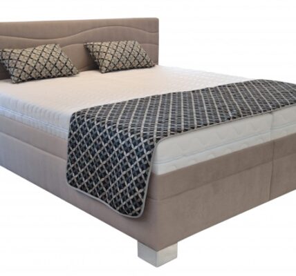 Čalúnená posteľ Windsor 180×200, el. pohon roštov, bez matracov