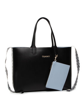 TOMMY HILFIGER Kabelka Iconic Tommy Tote AW0AW07948 Čierna