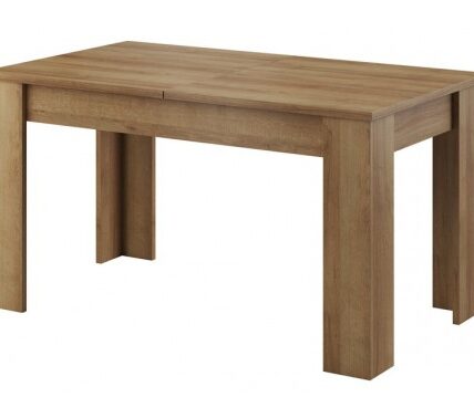Jedálenský stôl Sky 140×80 cm, dub riviera, rozkladací