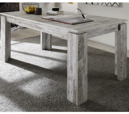 Jedálenský stôl Universal 160×90 cm, bielená borovica canyon
