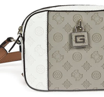 Guess Dámska crossbody kabelka Kamryn Crossbody Top Zip HWPI66 91120 Taupe Multi