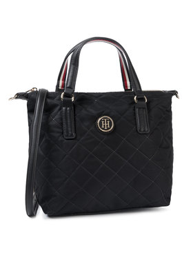 TOMMY HILFIGER Kabelka Poppy Small Tote AW0AW07393 Tmavomodrá