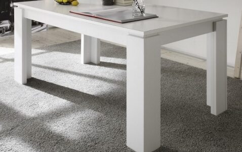 Jedálenský stôl Universal 160×90 cm, biely
