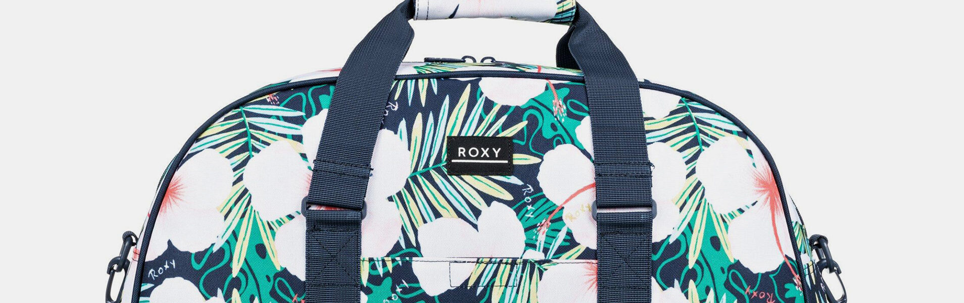 Tmavomodrá kvetovaná cestovná taška Roxy