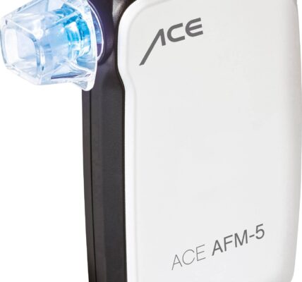 Alkohol tester ACE AFM-5, zobrazenie na smartphone, biela