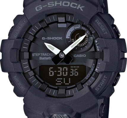Náramkové hodinky Casio GBA-800-1AER, (d x š x v) 54.1 x 48.6 x 15.5 mm, čierna