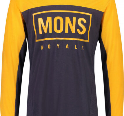 Mons Royale Redwood Enduro VLS – gold / 9 iron Veľkosť oblečenia: L
