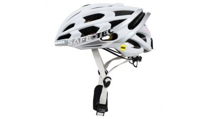 Smart helma SafeTec TYR 3, XL, LED smerovka, bluetooth, biela