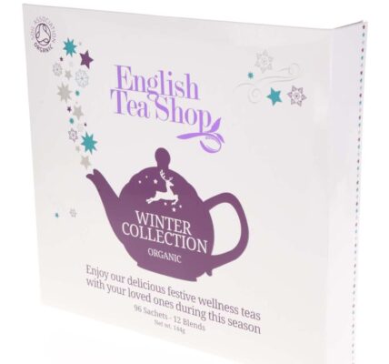 Biela darčeková kazeta čajov English Tea Shop Vianočná zima