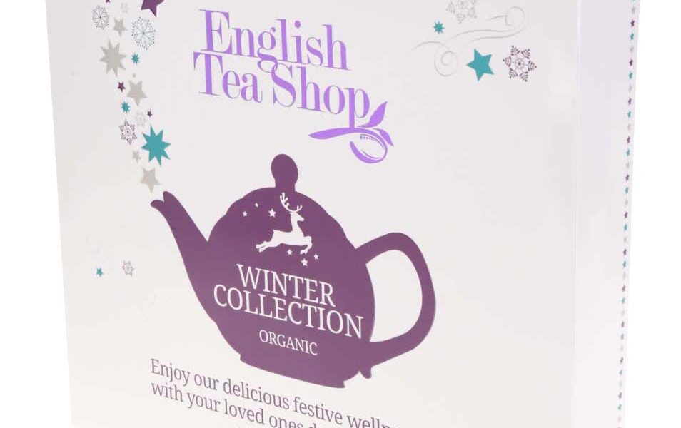 Biela darčeková kazeta čajov English Tea Shop Vianočná zima