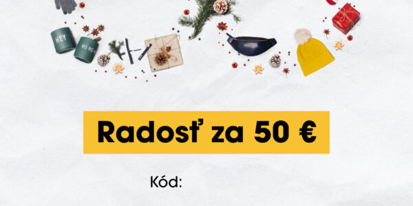 Vianočný elektronický poukaz zo ZOOTu v hodnote 50 €