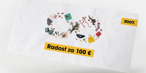 Vianočný darčekový poukaz na ZOOT v hodnote 100 EUR