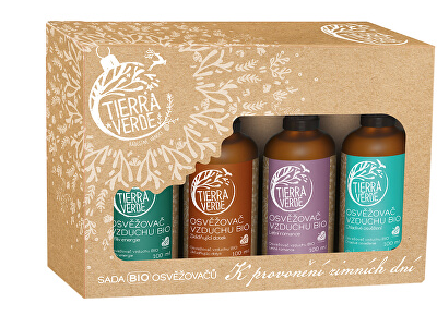 Tierra Verde Sada BIO osvěžovačů – K provonění zimních dní (krabička 4 ks)