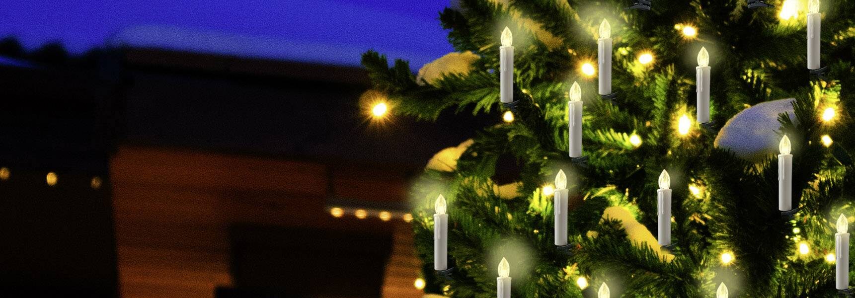 LED bezdrôtové osvetlenie vianočného stromčeka Polarlite PL-WK20O, vonkajšie PL-8392835, na batérie