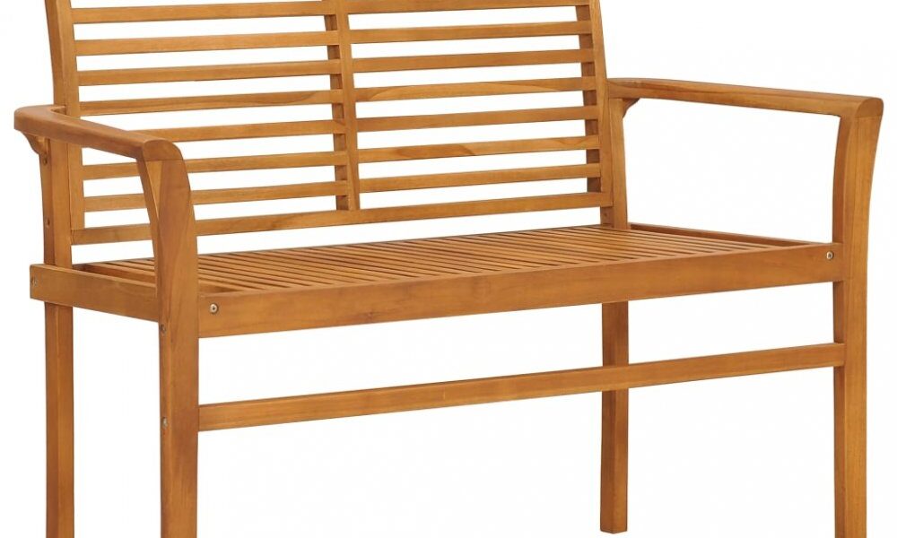 Záhradná lavica 112 cm teak Dekorhome