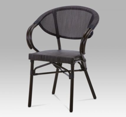 Záhradná stolička AZC-110 BK hnedá / čierna Autronic