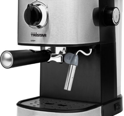 Pákový kávovar Tristar CM-2275, 750 W, nerezová oceľ, čierna